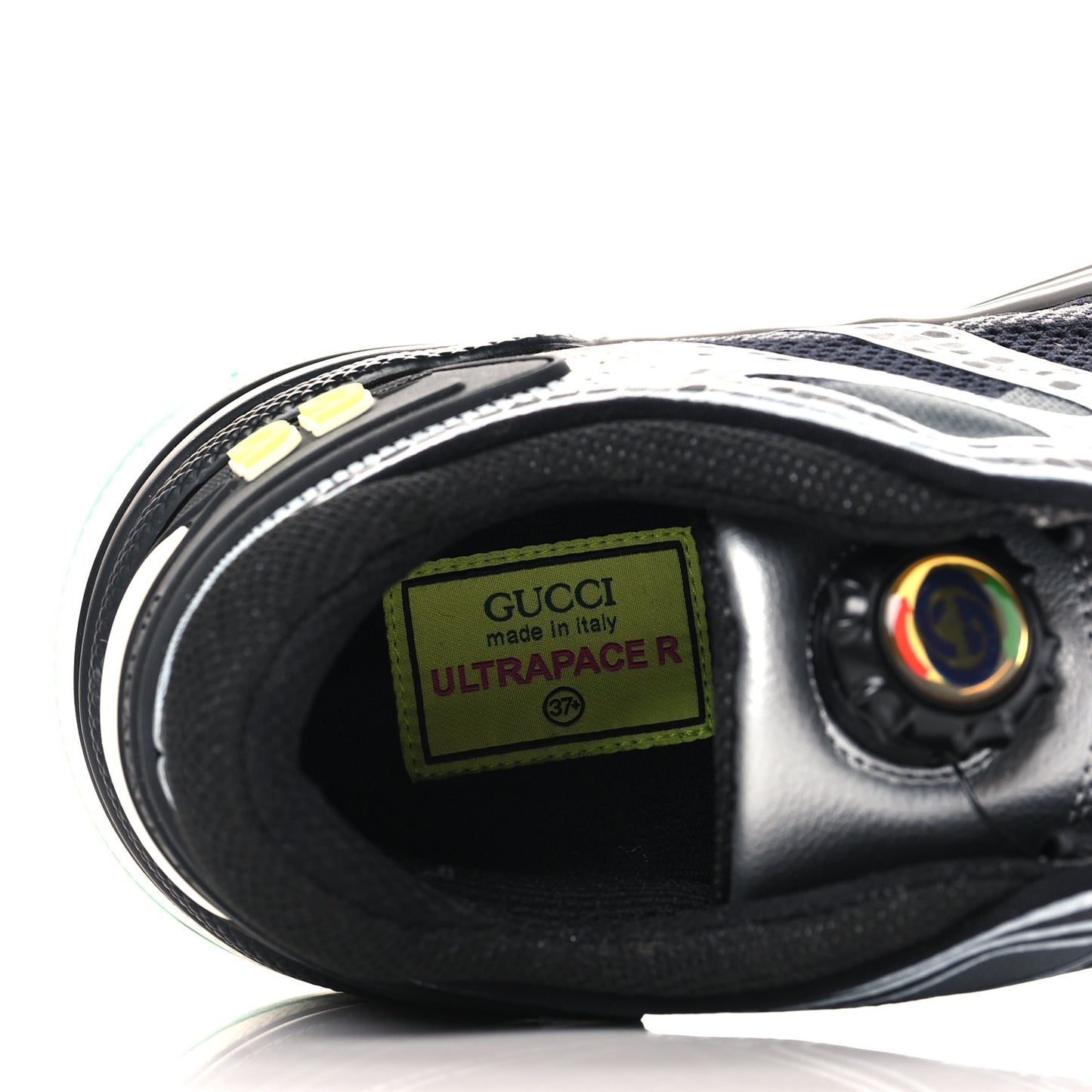 Fabric Womens Ultrapace R Mid Top Sneakers 37.5 Loess Black