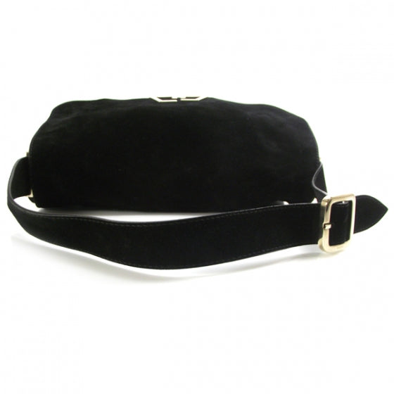 Gucci Suede G Square Medium Shoulder Bag Black 5 of 9