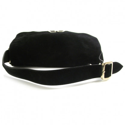 Gucci Suede G Square Medium Shoulder Bag Black 5 of 9