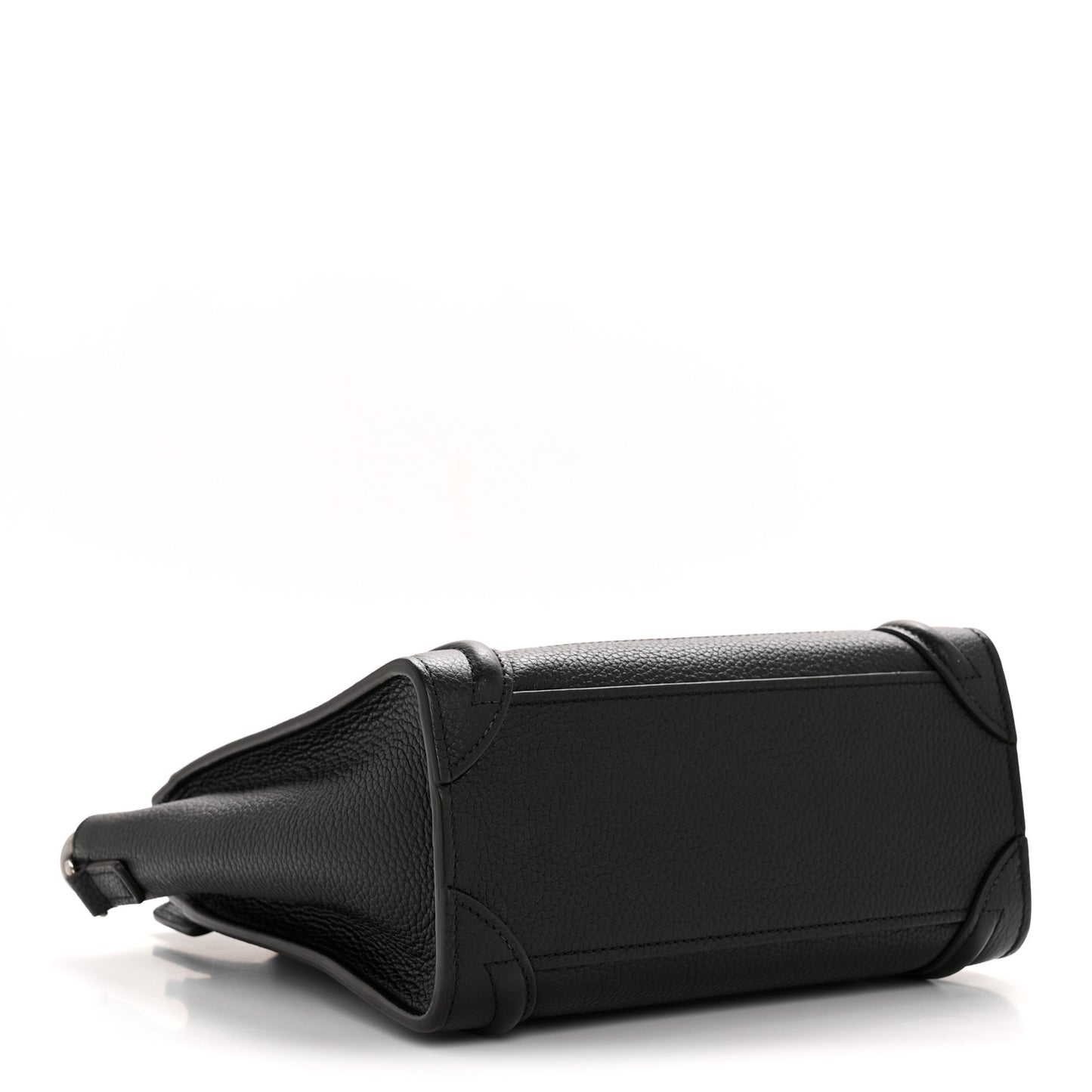 Drummed Calfskin Nano Luggage Black