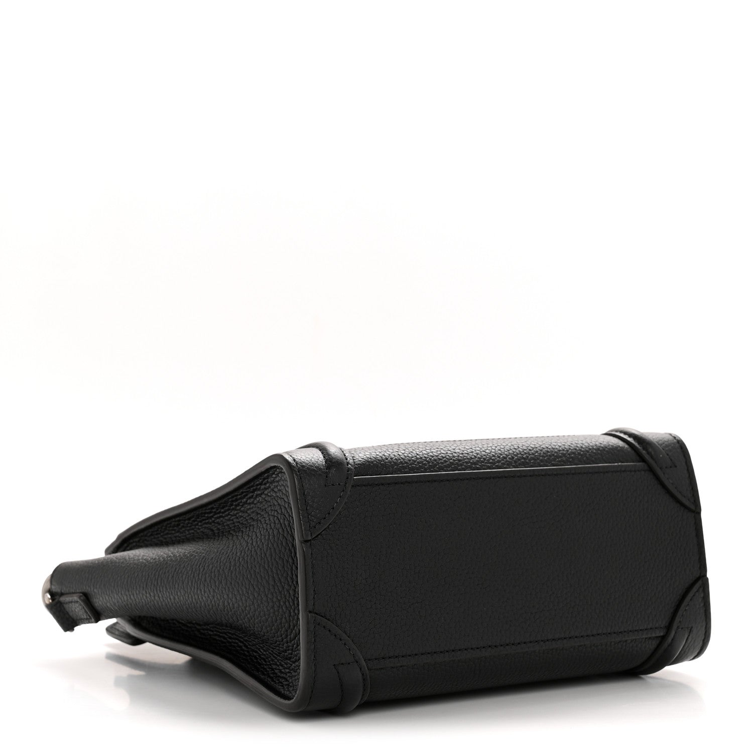Celine Drummed Calfskin Nano Luggage Black 4 of 13