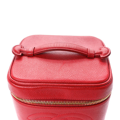 Chanel Caviar Vanity Cosmetic Case Red 13 of 13