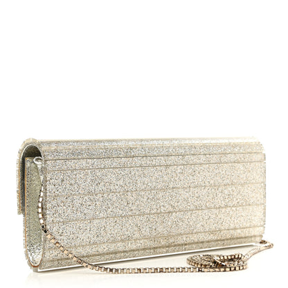Jimmy Choo Acrylic Glitter Sweetie Clutch Champagne 3 of 11