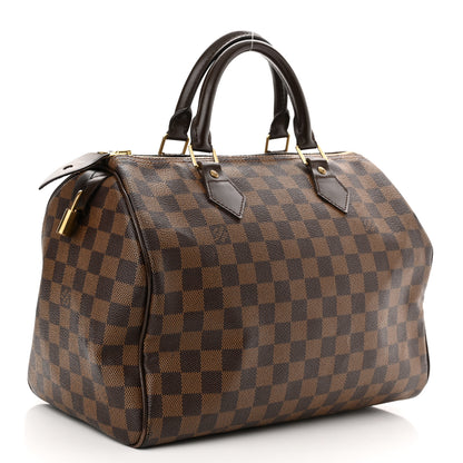 Louis Vuitton Damier Ebene Speedy 30 3 of 15