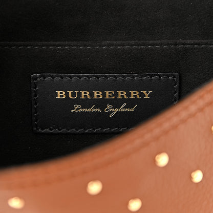 Burberry Calfskin Studded Bridle Satchel Tan 6 of 11