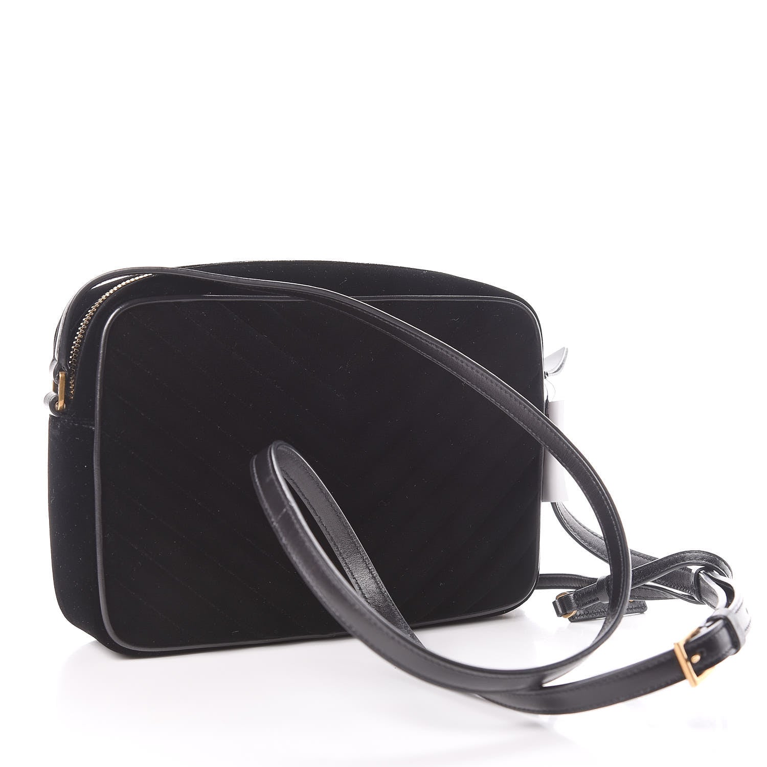 Saint Laurent Velvet Matelasse Monogram Lou Camera Bag Black 4 of 11