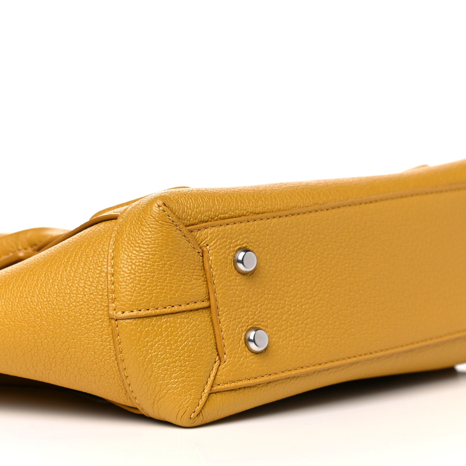 Bottega Veneta Grained Calfskin Maxi Intrecciato Arco 33 Yellow 8 of 10