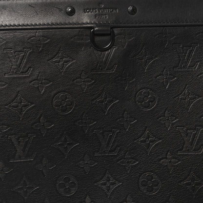 Louis Vuitton Calfskin Monogram Shadow Discovery Pochette Black 8 of 10