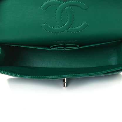 Chanel Caviar Quilted Medium Double Flap Green 4 of 8