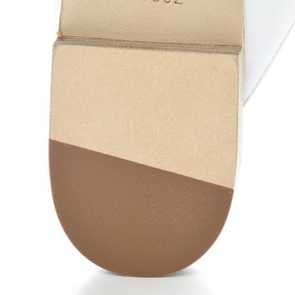 Hermes Calfskin Oz Mules 35 White 10 of 11