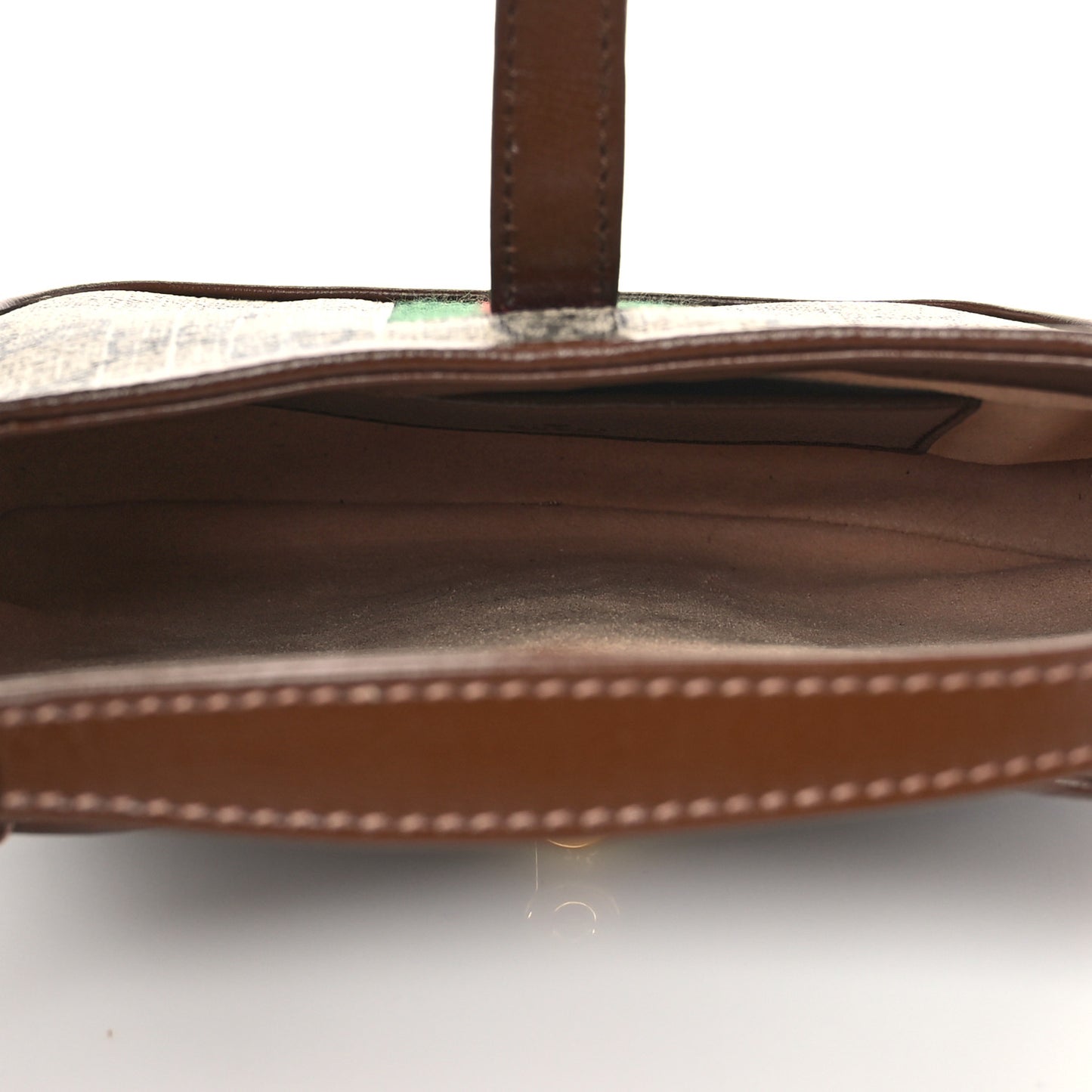 GG Supreme Monogram Azalea Calfskin Web Mini Jackie 1961 Hobo Beige Ebony Brown Sugar