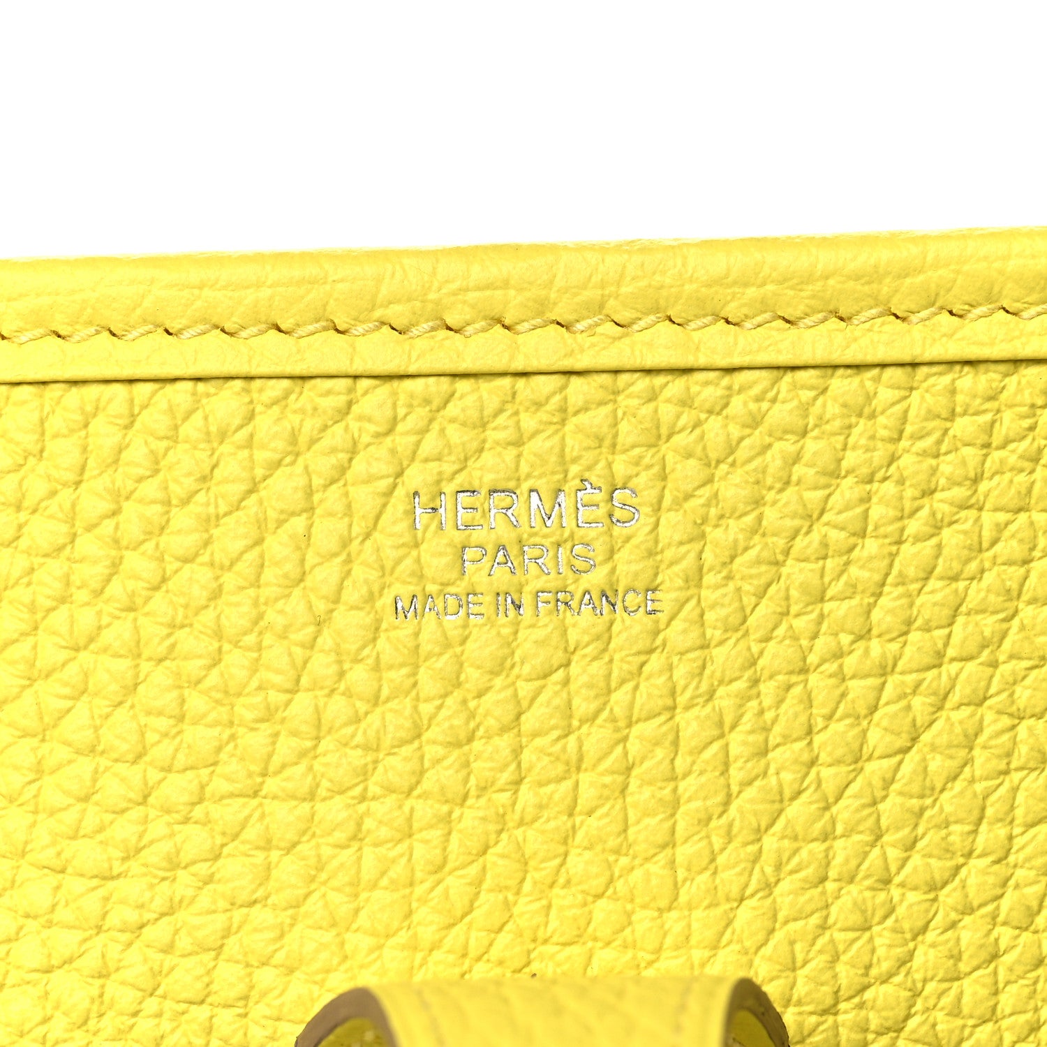 Hermes Taurillon Clemence Evelyne III PM Lime 6 of 9