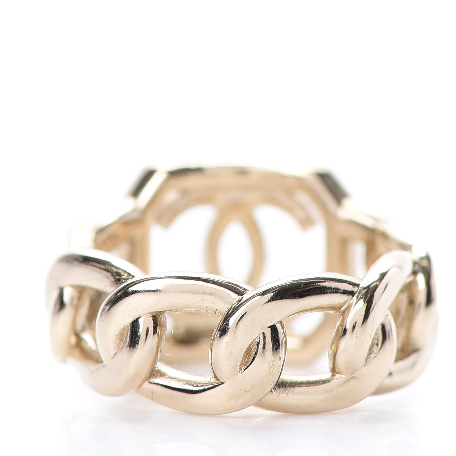 Chanel Pearl CC Ring 6.75 Gold 4 of 6