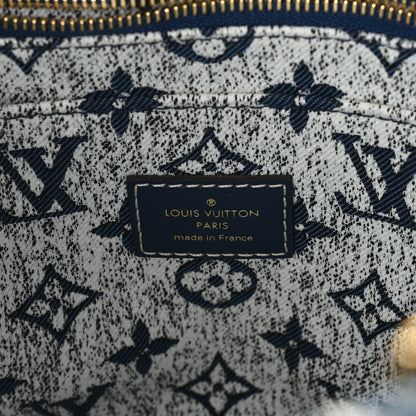 Louis Vuitton Monogram Jacquard Denim Onthego MM Bleu 6 of 9