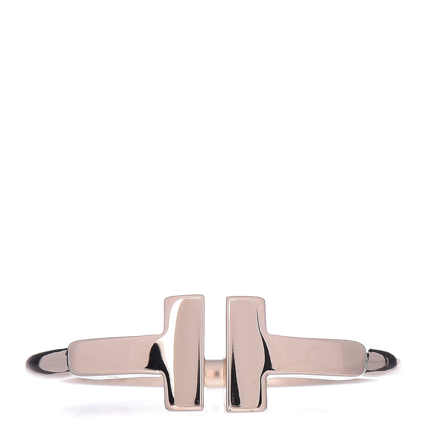 Tiffany 18K Rose Gold T Wire Ring 50 5.25 1 of 6
