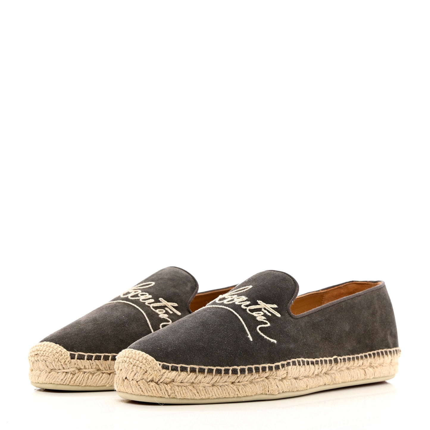 Suede Mens Nanou Flat Espadrilles 44 Brown