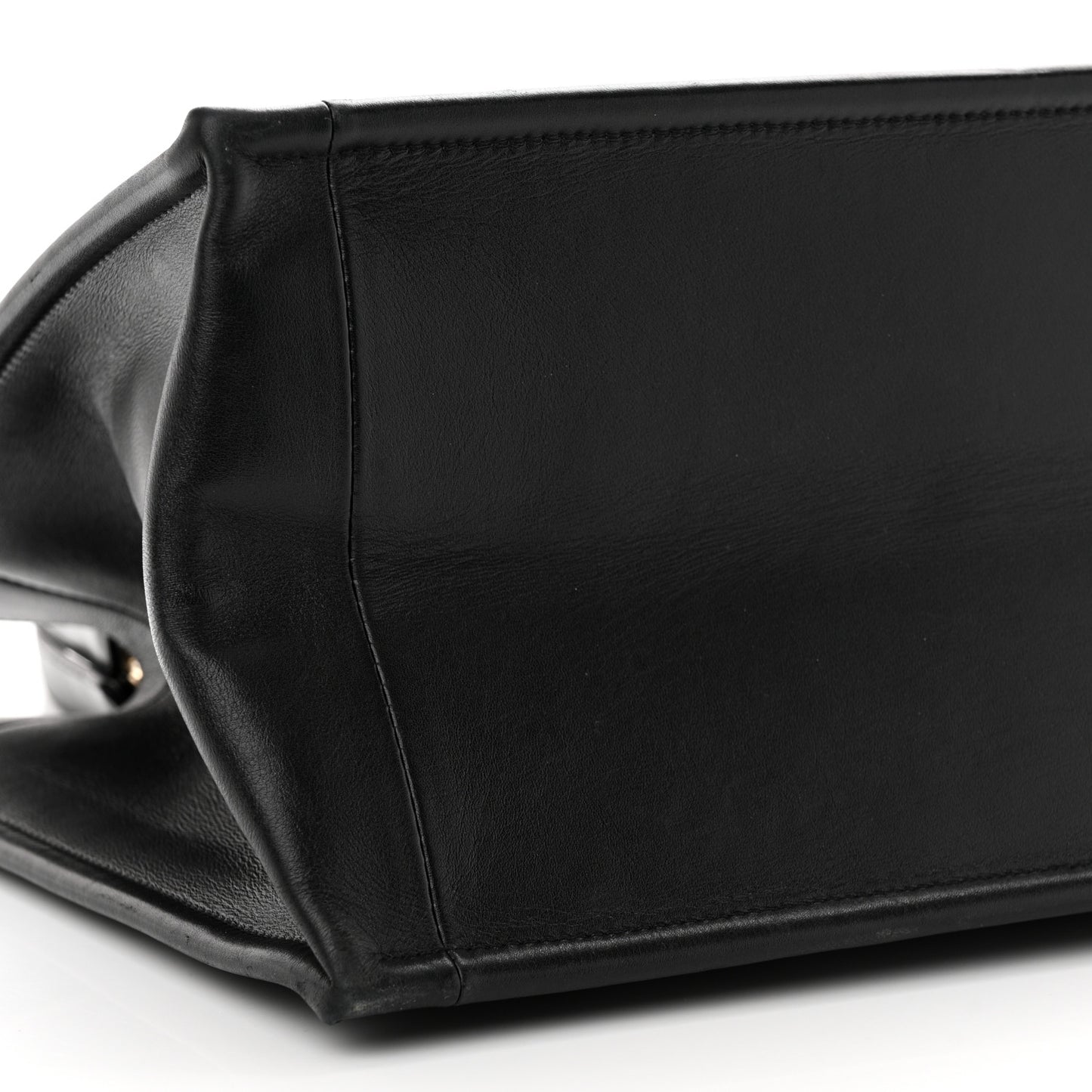 Calfskin Archicannage Medium Essential Tote Black