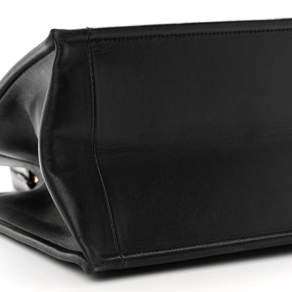 Christian Dior Calfskin Archicannage Medium Essential Tote Black 8 of 12
