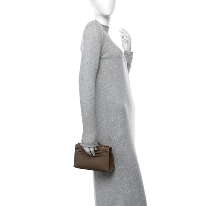 Hermes Swift Kelly Pochette Clutch Etoupe 2 of 10