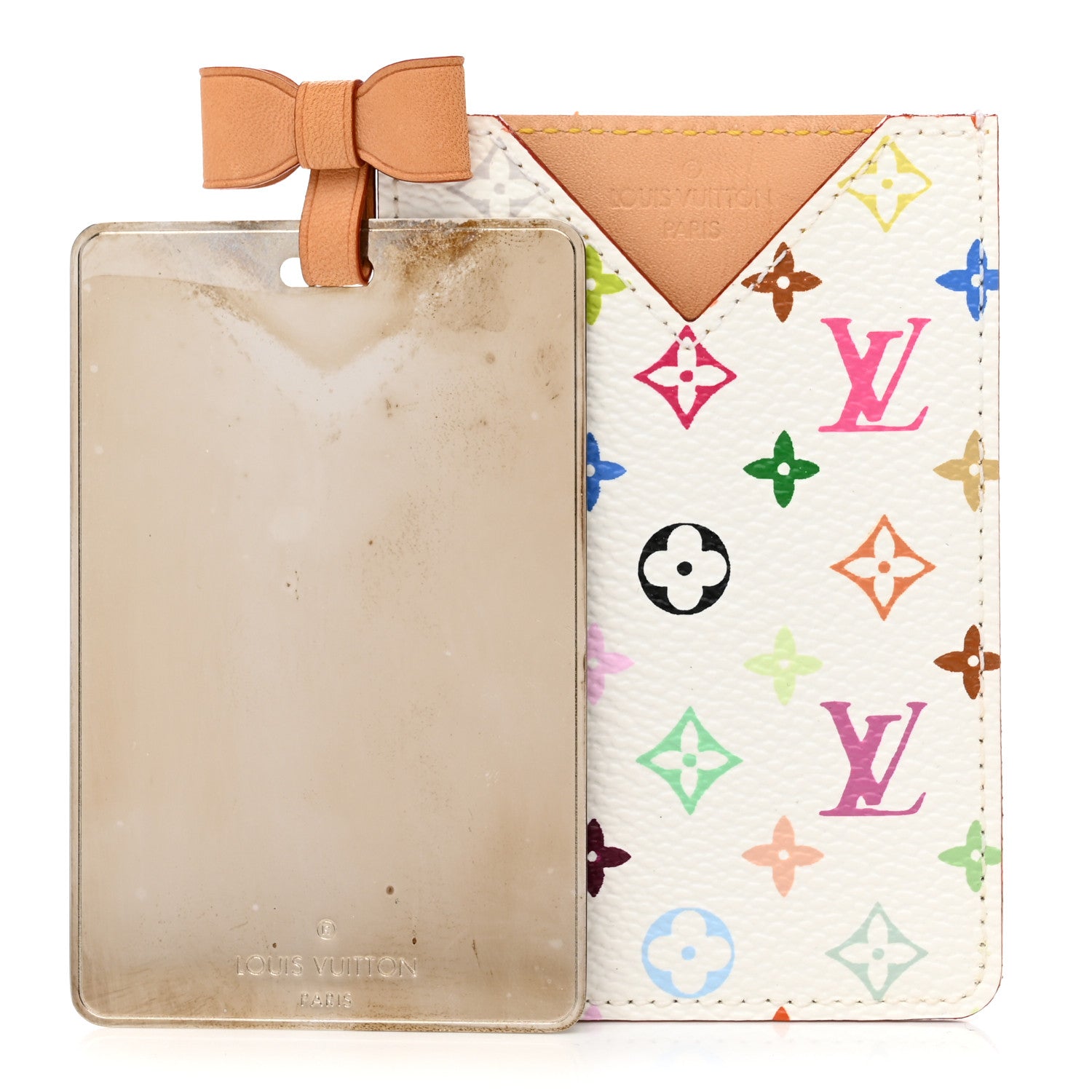 Louis Vuitton Monogram Multicolor Mirror and Case Pouch White 1 of 8