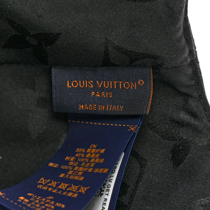 Louis Vuitton Polyester Silk Monogram LV Get Ready Cap L Black 7 of 8