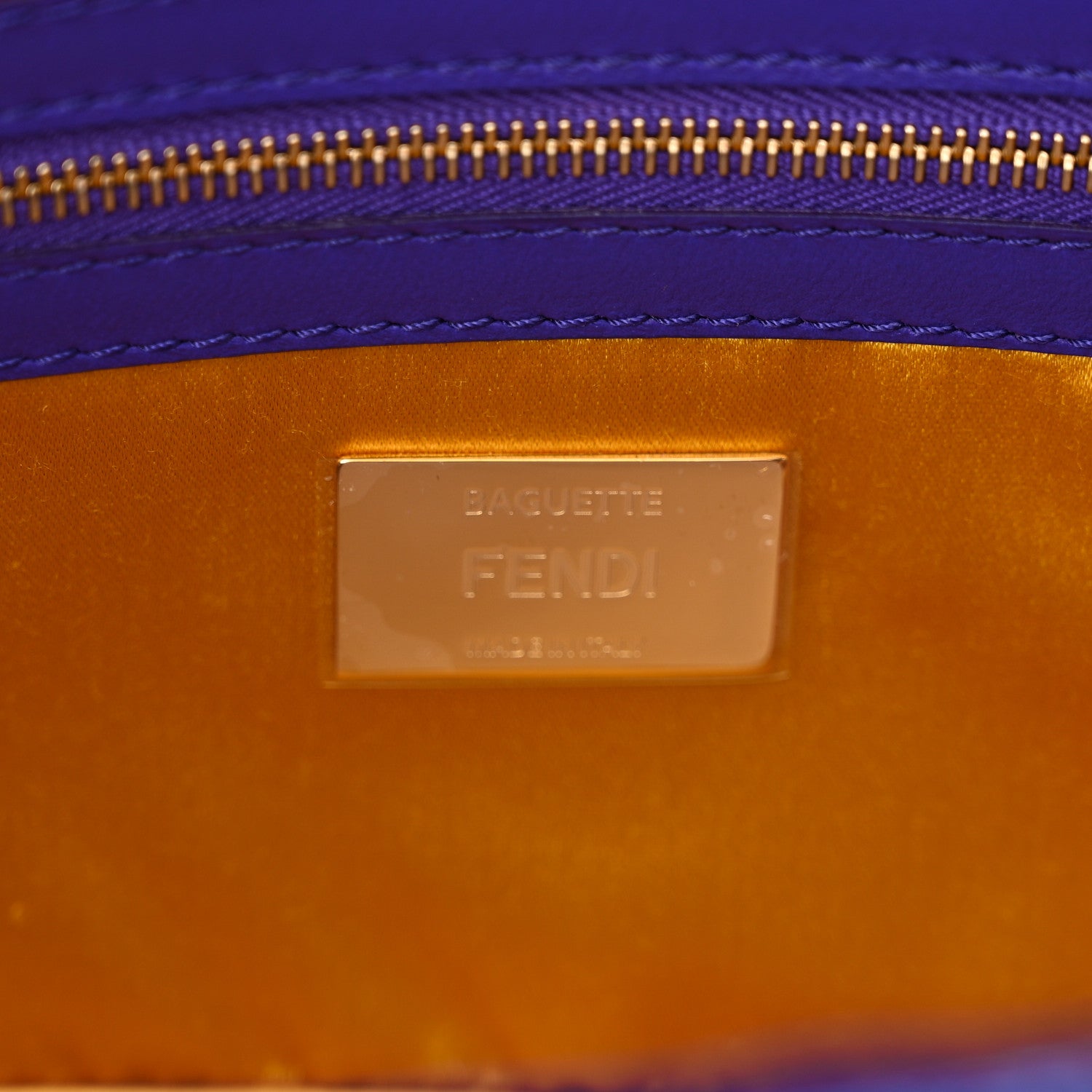 Fendi Sequin Paillettes Shiny Nappa Sex and the City Baguette Viola Purple Rain 6 of 9