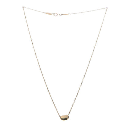 Tiffany 18K Yellow Gold 9mm Elsa Peretti Bean Pendant Necklace 3 of 8