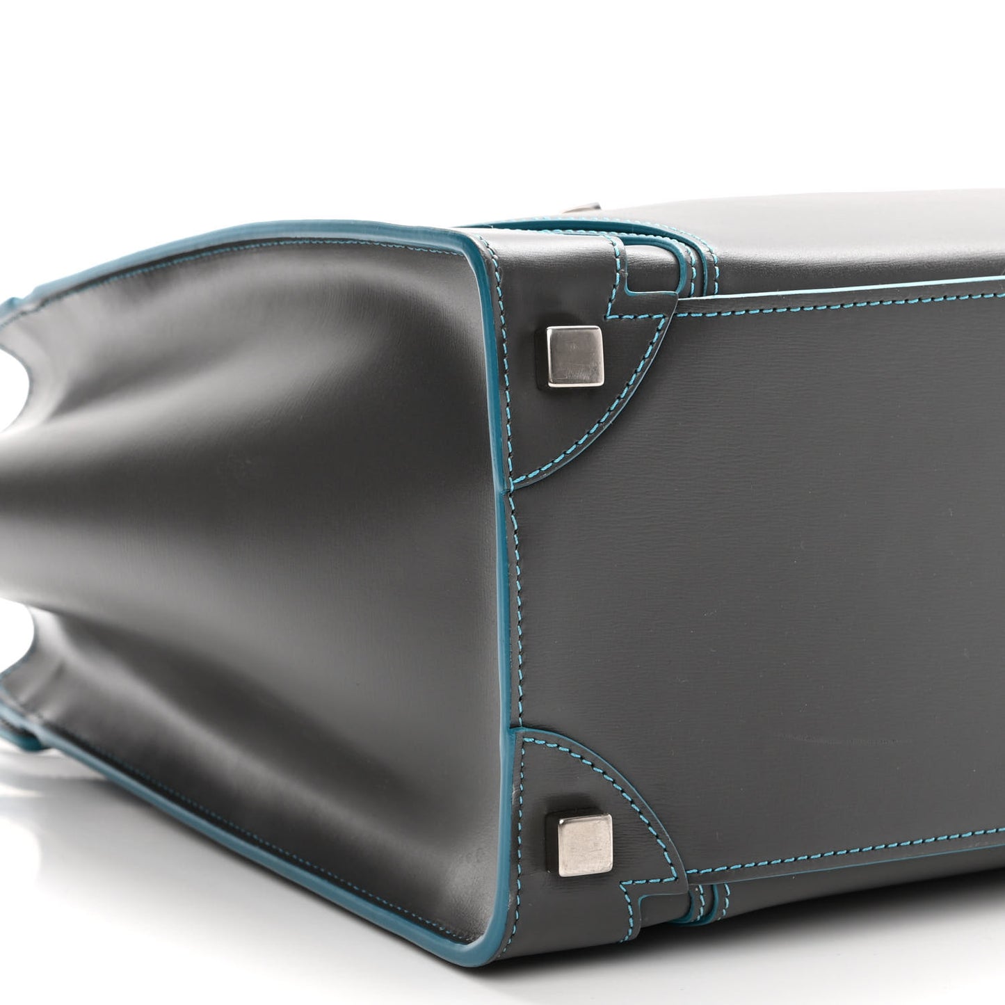 Satin Debossed Calfskin Micro Luggage Anthracite