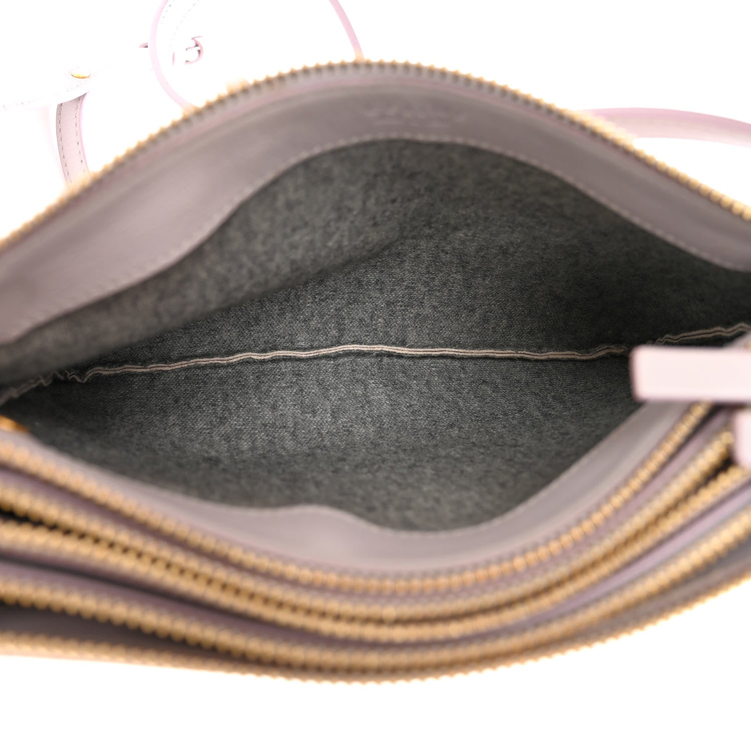Celine Lambskin Small Trio Crossbody Bag Magnolia 5 of 17
