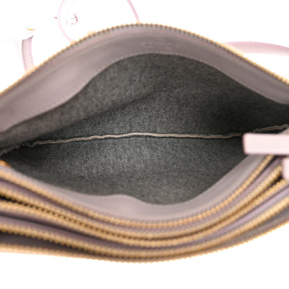 Celine Lambskin Small Trio Crossbody Bag Magnolia 5 of 17