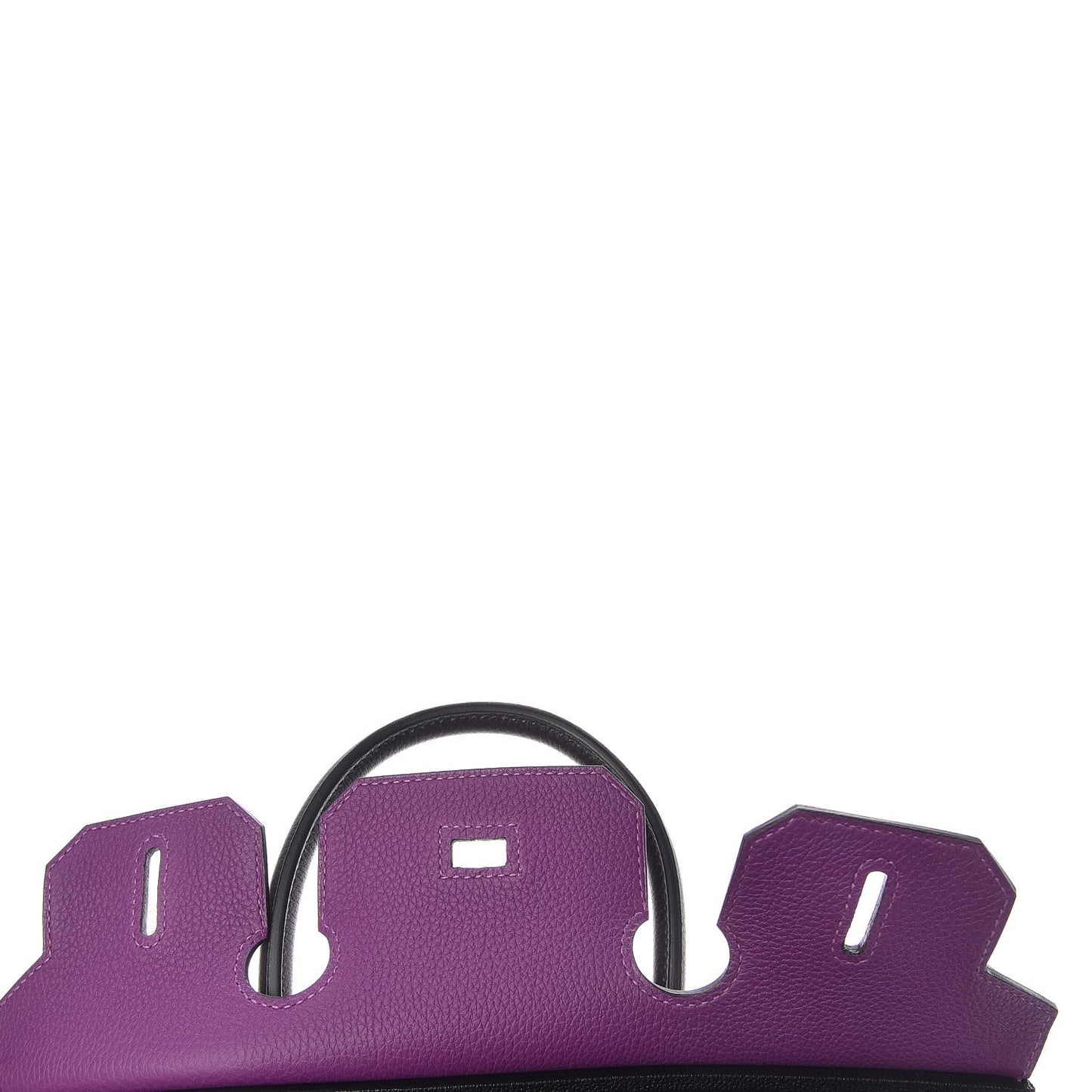 Togo Bi-Color Horseshoe Birkin 30 Anemone Black