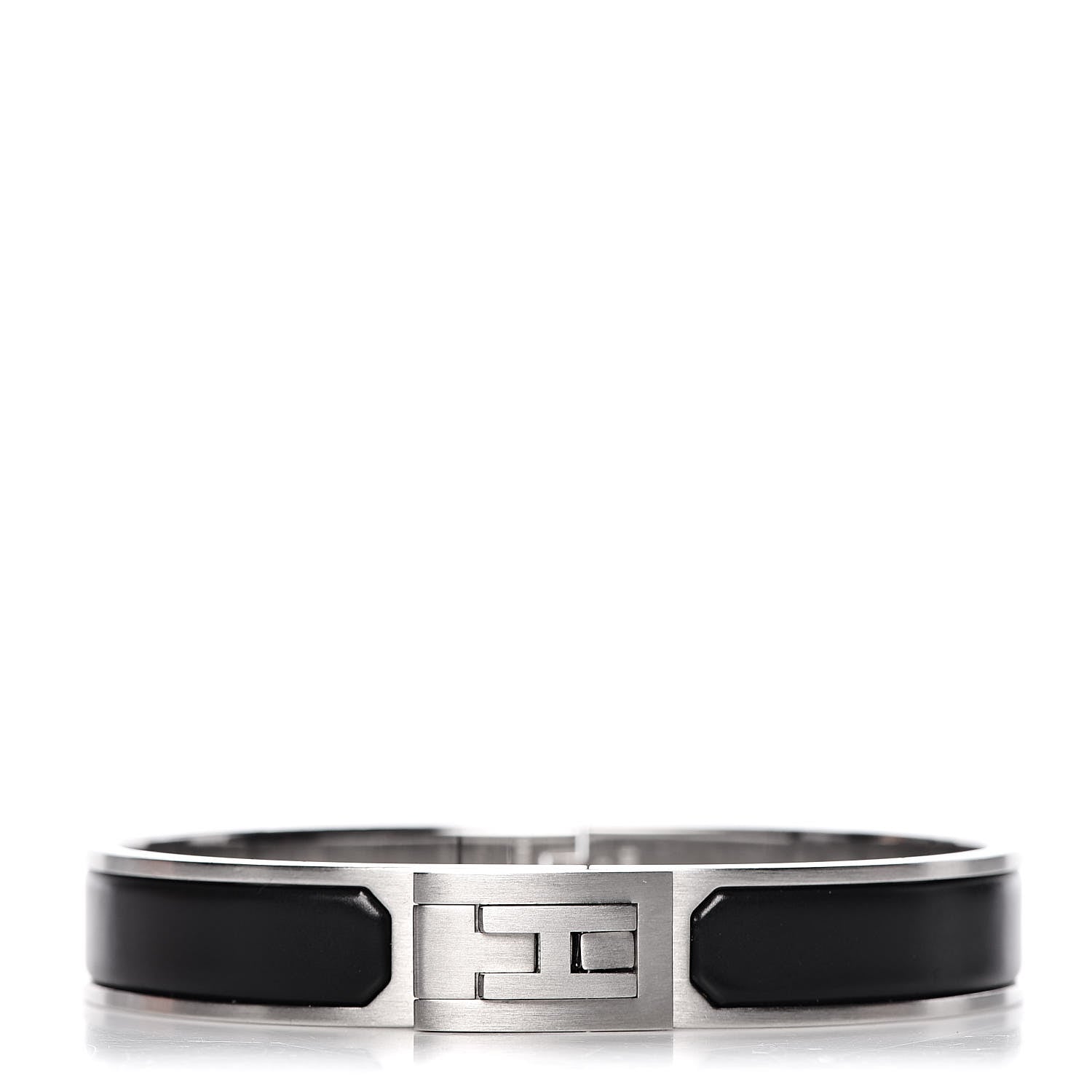 Hermes Matte Enamel Jet Bracelet T5 Black 1 of 7