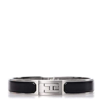Hermes Matte Enamel Jet Bracelet T5 Black 1 of 7