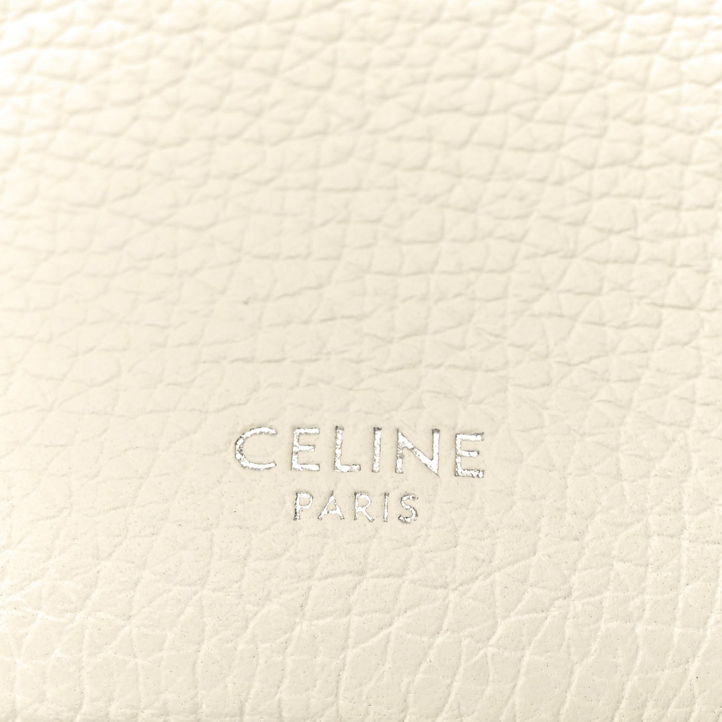 Supple Grained Calfskin Nano Big Bag Bucket White