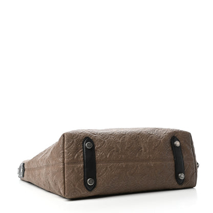 Louis Vuitton Lambskin Antheia Hobo PM Olive 4 of 9
