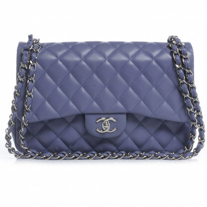 Chanel Lambskin Jumbo Double Flap Lavender 1 of 9