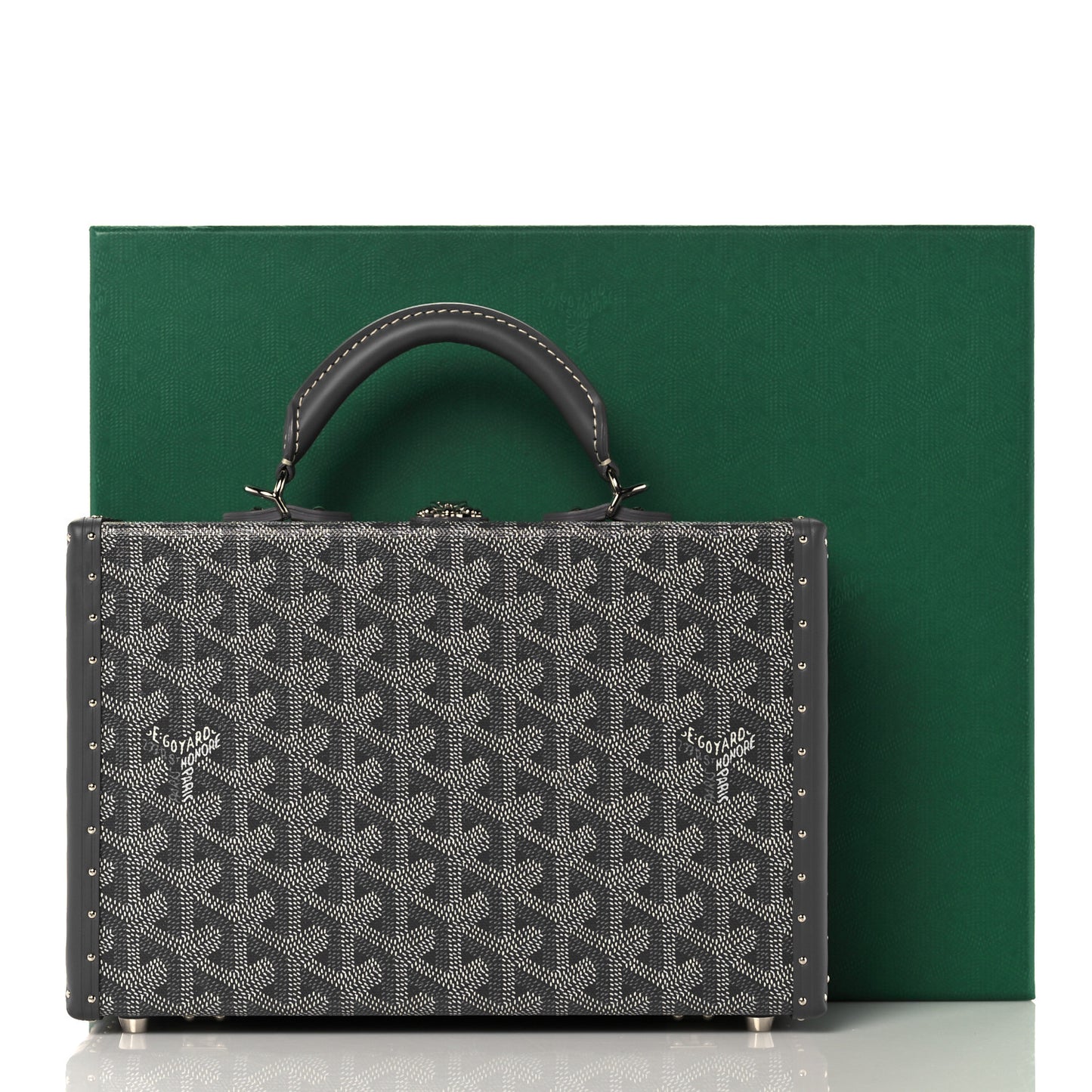 Goyardine Grand Hotel Trunk Bag Grey