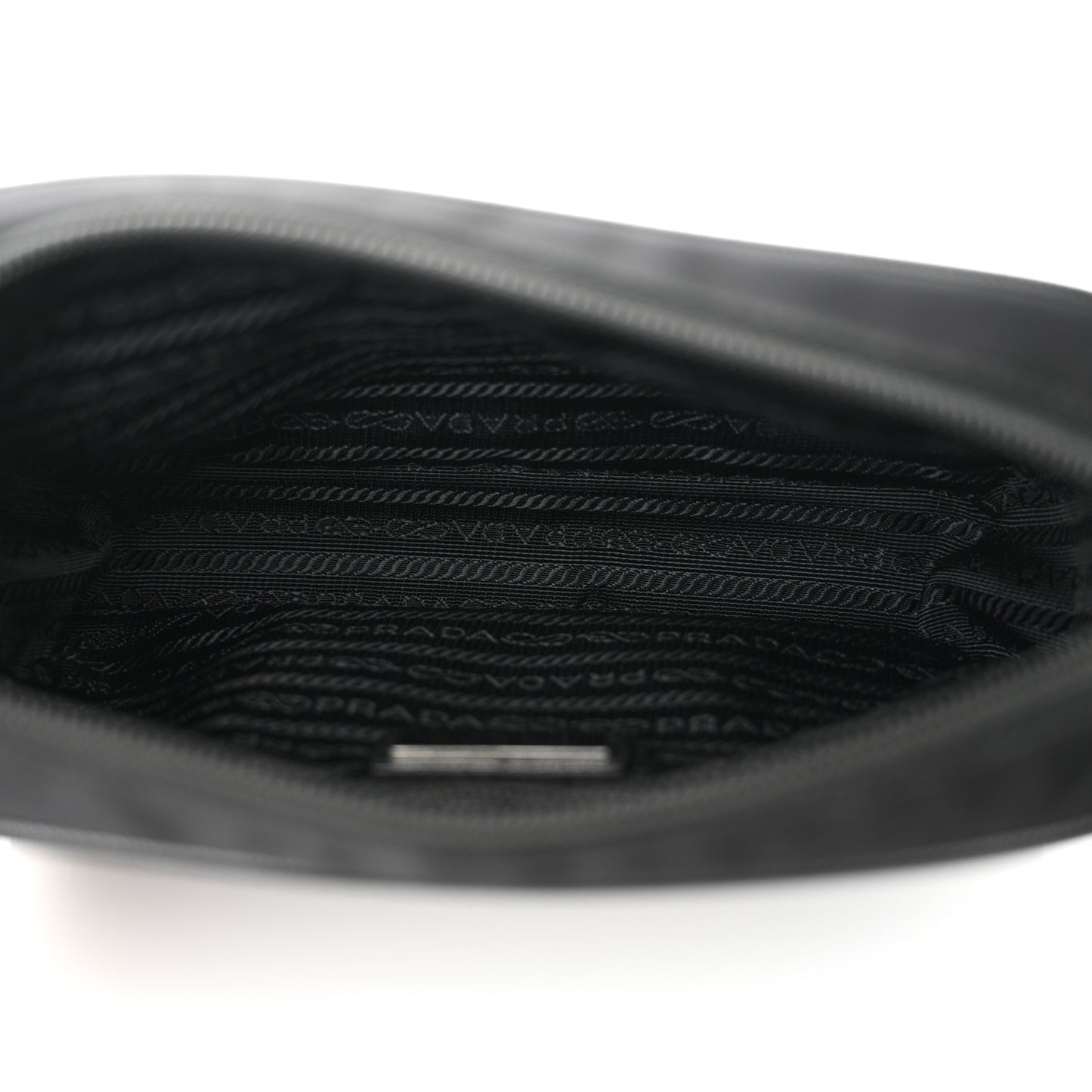 Tessuto Nylon Saffiano Logo Camera Bag Black