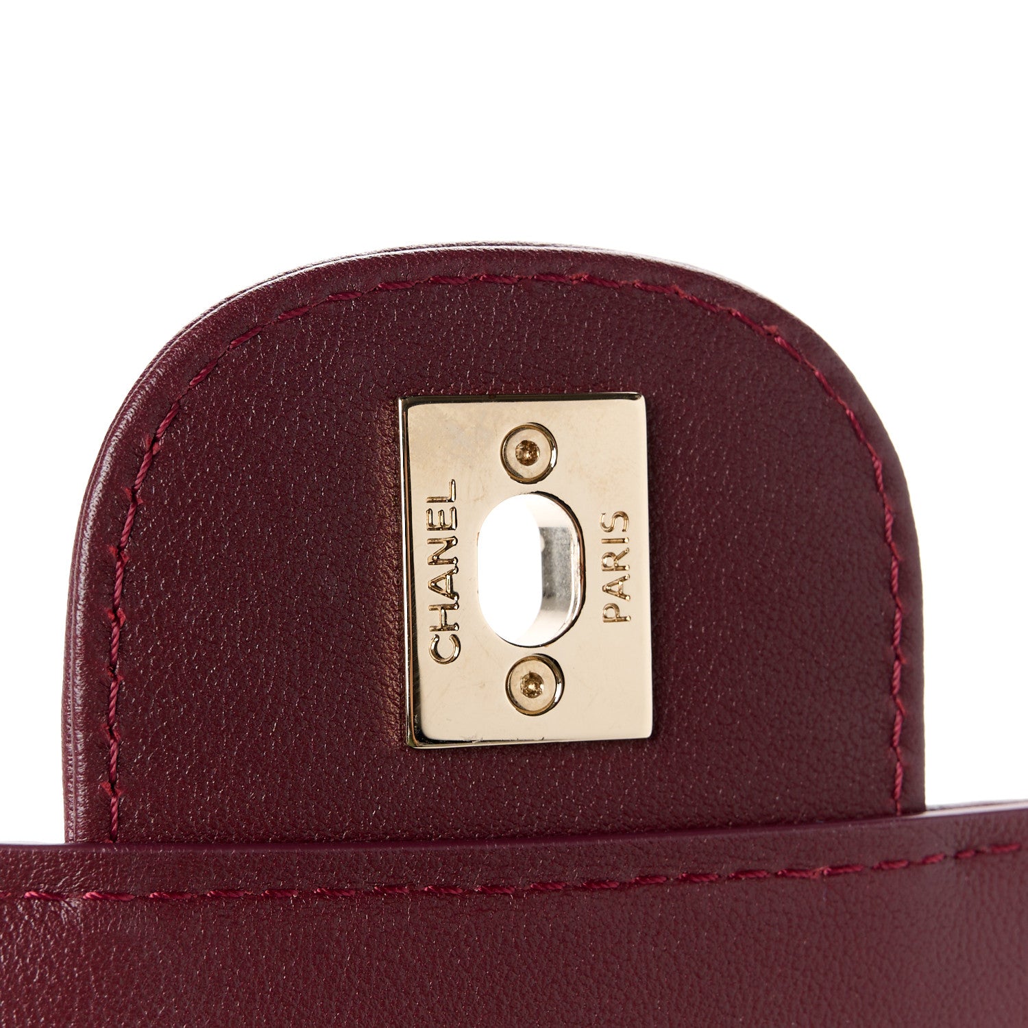 Chanel Calfskin Quilted Coco Lady Flap Burgundy 7 of 12