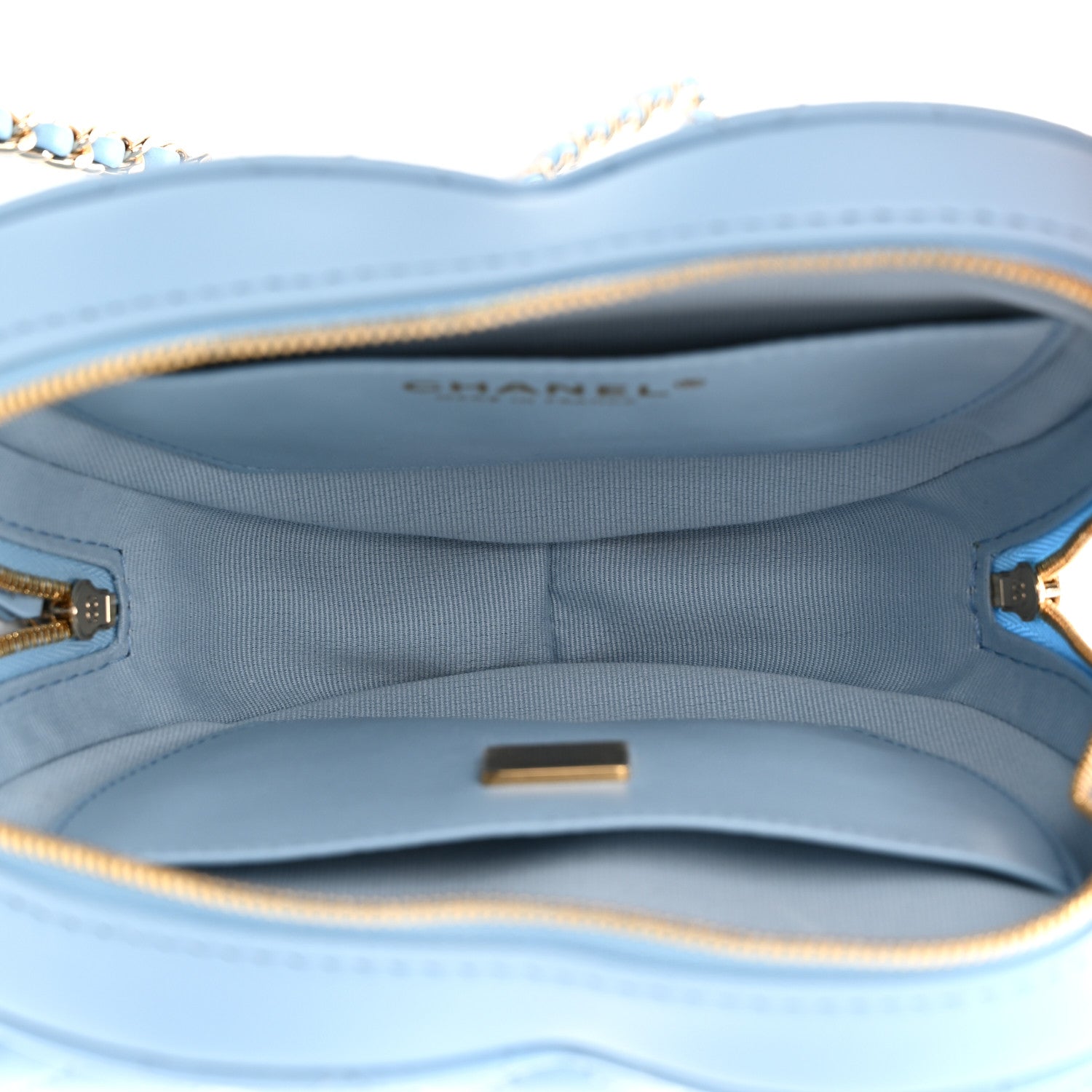 Chanel Lambskin Quilted CC In Love Heart Bag Light Blue 5 of 11