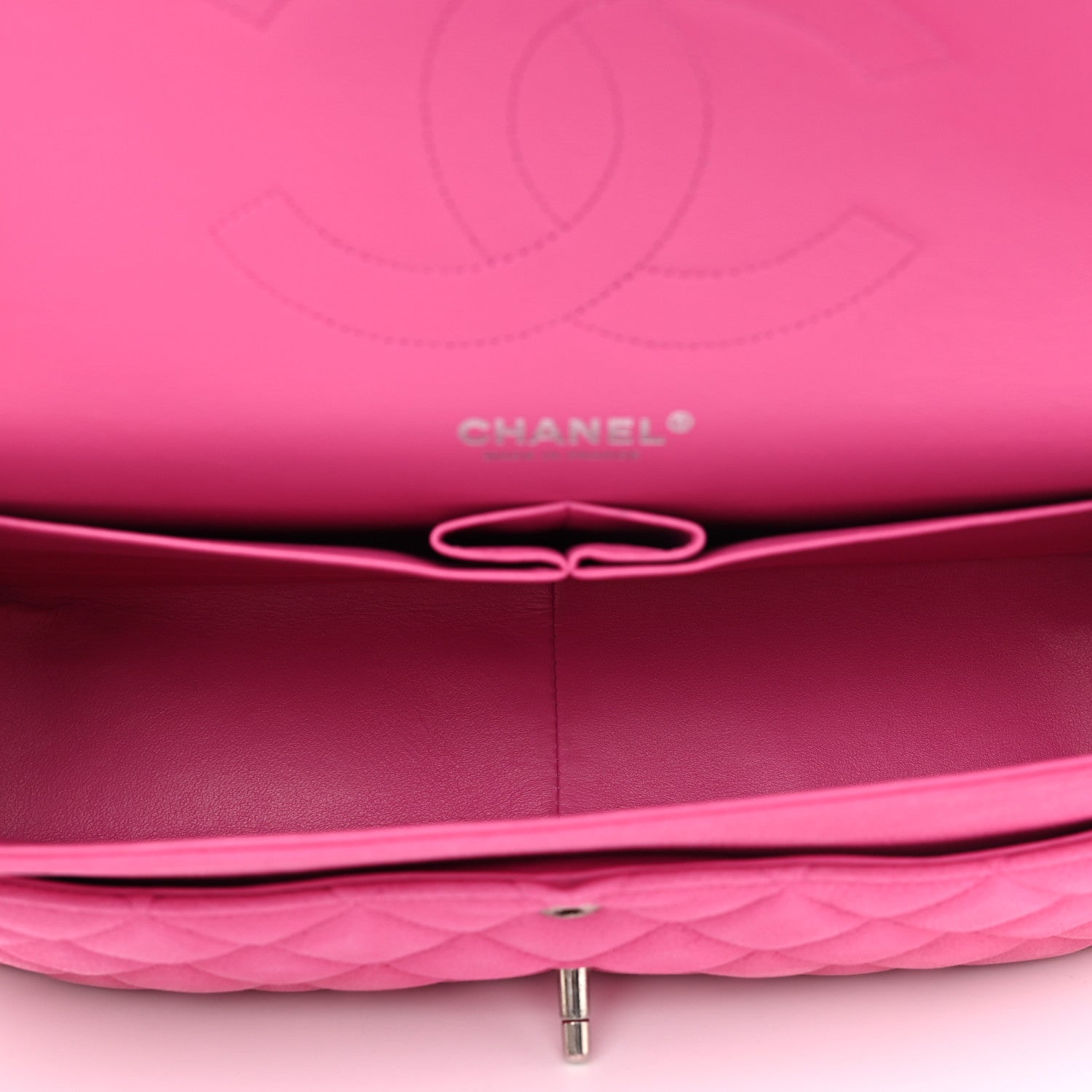 Chanel Iridescent Caviar Quilted Jumbo Double Flap Pink 4 of 13