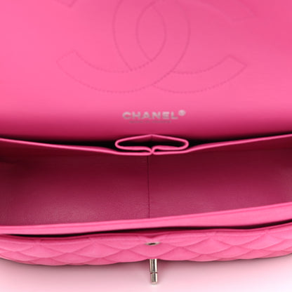 Chanel Iridescent Caviar Quilted Jumbo Double Flap Pink 4 of 13