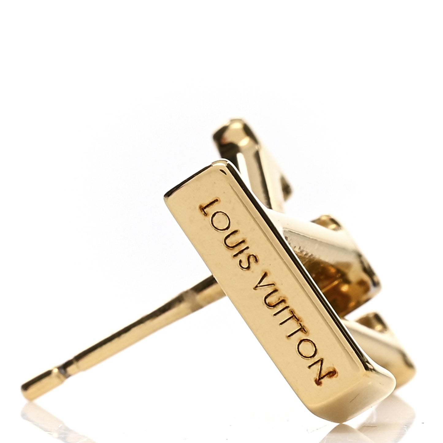 Metal LV Iconic Earrings Gold