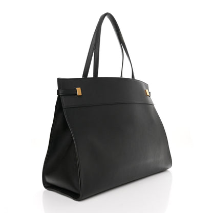 Saint Laurent SAINT LAURENT Calfskin Large Manhattan Shopper Tote Black 3 of 11