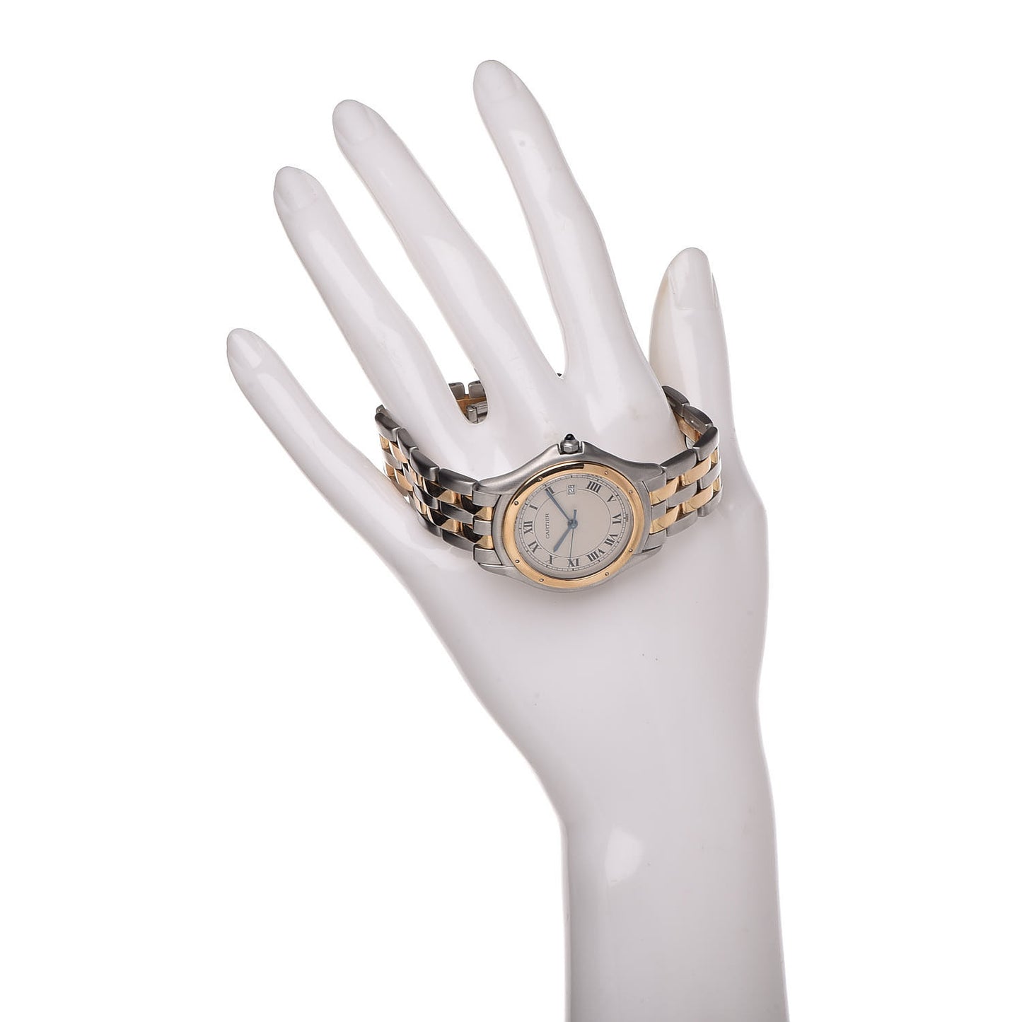 Stainless Steel 18K Yellow Gold 33mm Cougar Quartz Watch