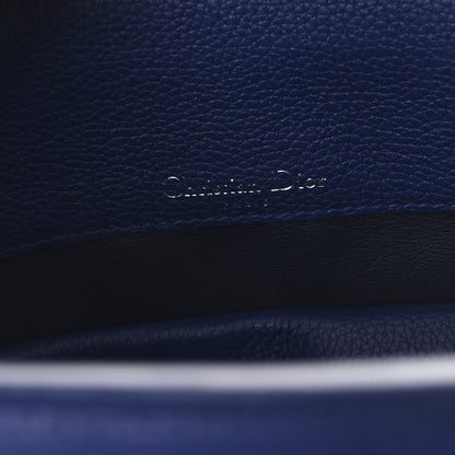 Christian Dior Grained Calfskin Bar Tote Blue 6 of 11