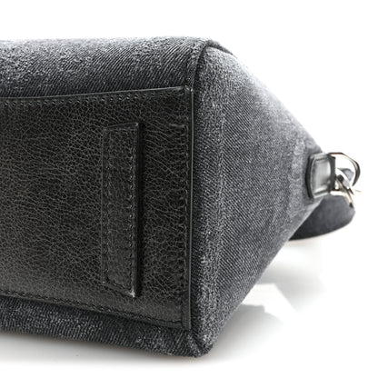 Givenchy Washed Denim Mini Antigona Shoulder Bag Black 10 of 10