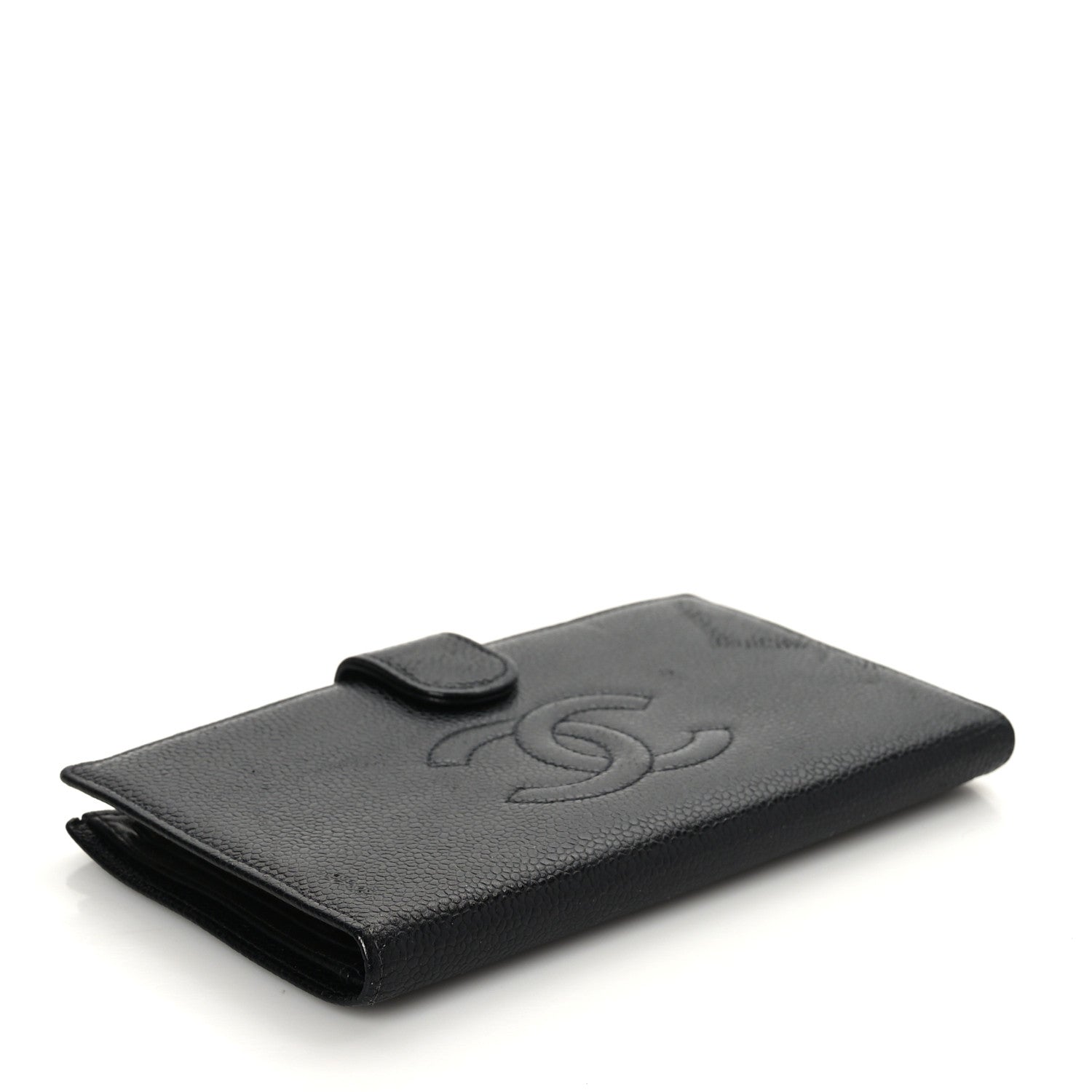 Chanel Caviar Timeless CC French Long Wallet Black 4 of 8