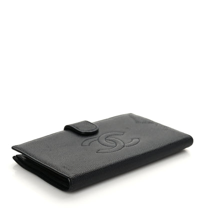 Chanel Caviar Timeless CC French Long Wallet Black 4 of 8