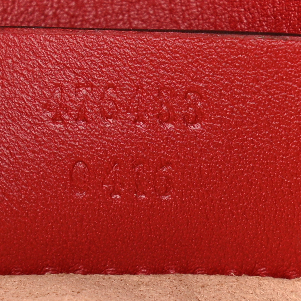 Gucci Calfskin Matelasse Super Mini GG Marmont Shoulder Bag Hibiscus Red 7 of 12